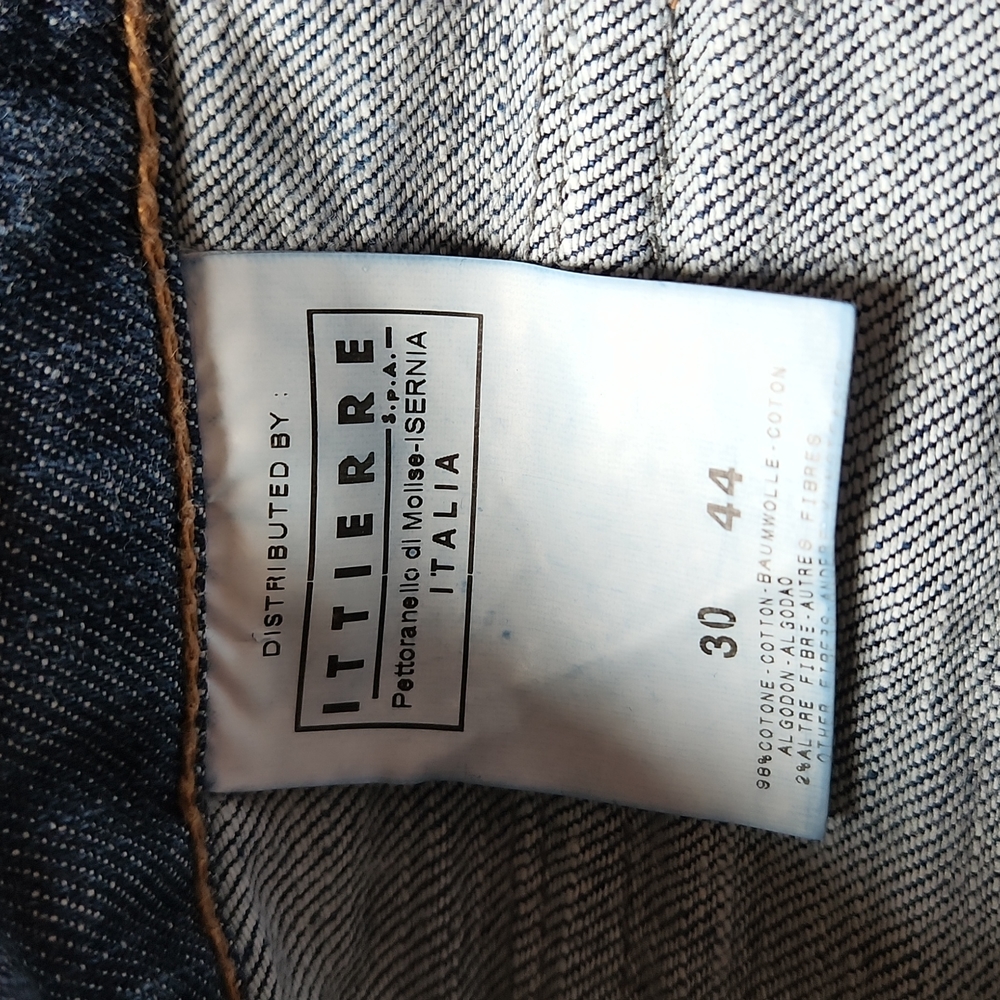 Vintage Y2K Dolce & Gabanna Boot-Cut jeans Size 30 blue purple - Picture 10 of 11